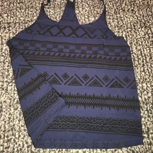 Cute Hurley flowy dark blue and black tank top💫